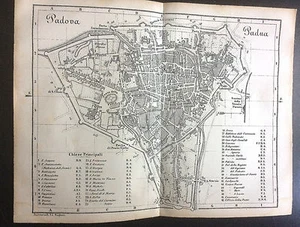 1869 CARTA CITTÀ PADOVA - Foto 1 di 1