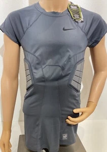 NEW NIKE Pro Combat Hyperstrong Compression 2 Pad Rib Football Shirt SZ MENS 2XL - Picture 1 of 9