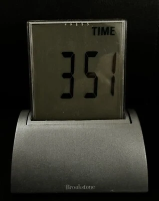 Brookstone Touchscreen die-cast clock. - Image 1 of 4