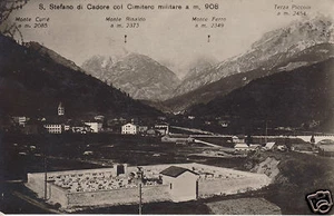 S. Stefano di Cadore (Belluno) col Cimitero Militare f.p. - Foto 1 di 1