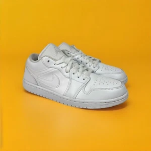 WMNS NIKE AIR JORDAN 1 LOW RETRO 1 LOW WHITE "TRIPLE WHITE" Size 9 DV0990-111 - Picture 1 of 6