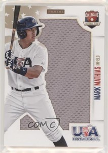 2014 Panini USA Baseball Box Set Jumbo Jerseys /49 Mark Mathias #15