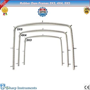 X3 Rubber Dam Punch Frame Stainless Steel Endodontic Surgical Tooth Instruments - Picture 1 of 4