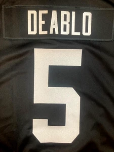 LAS VEGAS RAIDERS DIVINE DEABLO #5 MENS AUTHENTIC NIKE L GAME JERSEY NEW OAKLAND - Picture 1 of 9