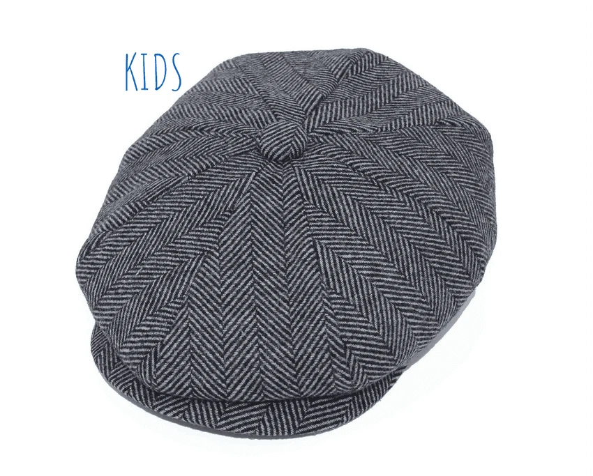 NIÑOS NIÑOS NIÑOS PEAKY BLINDER GATSBY GORRA COMPACTA ESPIGA PANADERO NEWSBOY Foto 1 de 1