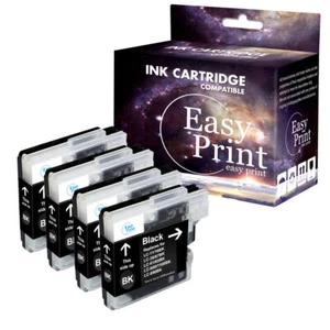 4-PacK Black LC61 Ink Cartridge for Brother DCP-395CN DCP-585CW MFC-295CN 490CW - Picture 1 of 1