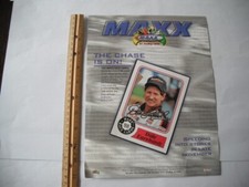 1997 MAXX RACE CARDS DEALER ADVERTISING SELLING SHEET DALE EARNHARDT