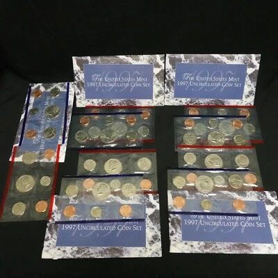 1997 P &D U.S Mint Uncirculated Coin Set OGP COA - Image 1 of 4