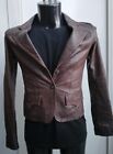 Phard glowing Jacket Genuine Leather Used Woman Brown SIZE S XYM721L