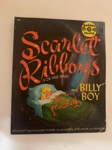 Little Golden Record Scarlet Ribbons (For Her Hair) and Billy Boy 78 Vinyl - Picture 1 of 4