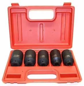 5 pcs 1/2" Dr Deep impact Socket 1-3/16" 1-5/16" 1-3/8" 1-7/16" 1-1/2" SAE Set - Picture 1 of 2