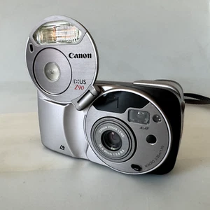 Vintage Canon IXUS Z90 APS analoge Kompaktkamera silber 22,5-90 mm Zoomobjektiv Blitz - Bild 1 von 14