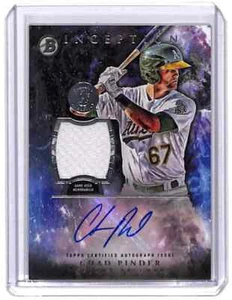 2016 Bowman Inception Chad Pinder Rookie Patch Auto #IAR-CP RC RPA - Picture 1 of 2