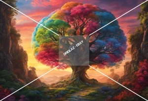 Arte Digital Rainbow Tree - Imagen Digital Imagen Foto Fondo Escritorio .jpeg - Imagen 1 de 3