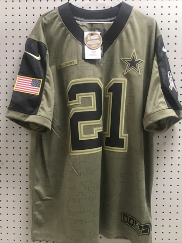Dallas Cowboys 2021 Nike Salute To Service #21 Elliott Jersey Size XL-NWT-$170! Cover