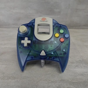Controller Sega Dreamcast blu HKT-7700 telecomando trasparente ufficiale OEM gamepad testato - Foto 1 di 11