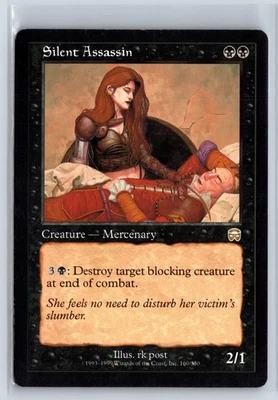 SILENT ASSASSIN – MTG Magic the Gathering Card – Mercadian Masques – Rare - Image 1 of 4
