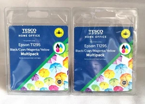 2 Tesco Epson T1295 Multipack Inkjet Cartridge Black Cyan Magenta Yellow SEALED - Picture 1 of 4