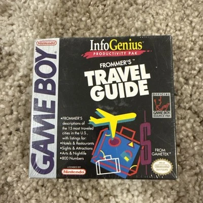 InfoGenius Productivity Pak Frommer's Travel Guide  Game Boy (NEW SEALED HTF) - Image 1 of 4