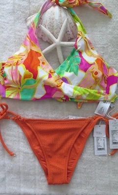 NEW Seafolly 12DD Wonderland Wrap Front Fuchsia Rose & 12 Sea Dive Tie Side Rio - Image 1 of 4