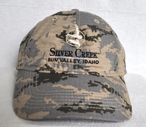 *SILVER CREEK SUN VALLEY * Camouflage Fly fishing Ball cap hat *OURAY 51252-3* - Picture 1 of 3