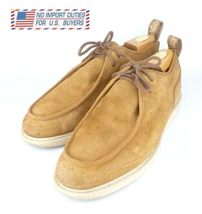 DR. MARTENS Mens LEVERTON Suede Moccasin Shoes UK 11 US 12M EU 46 Brown - Picture 1 of 19