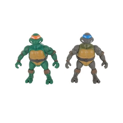 Teenage Mutant Ninja Turtles Michelangelo & Leonardo Mini Figures - 2002 - image 1 of 3