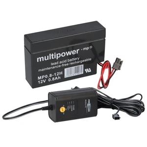 Ladegerät mit 1x Blei-Akku 12V 0,8Ah MP0.8-12H Heim & Haus Molex Stecker - Bild 1 von 7
