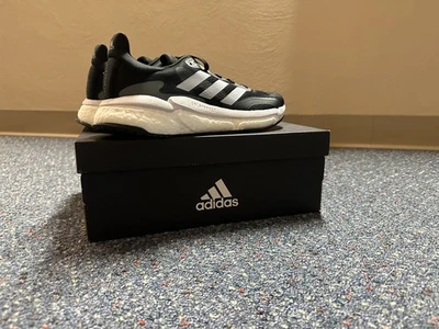 Size 9 - Adidas Solar Boost 3 Black Halo Silver - Brand New - Image 1 of 4