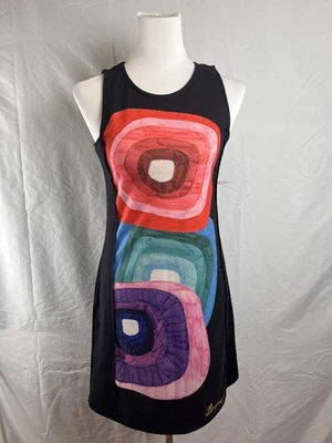 DESIGUAL VESTITO ABITO SMANICATO DONNA TG. M WOMAN CASUAL VINTAGE DRESS - Immagine 1 di 4