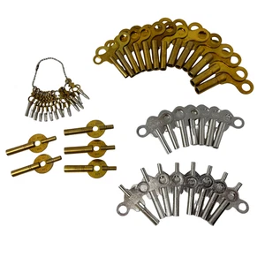 47 Assorted Clock Keys Variety Pack Multiple Sizes Clockmaking Repair Tools - Picture 1 of 4