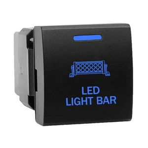 T107B LED LIGHT BAR Druckschalter für Toyota Prado 150 RAV4 Hiace LED BLAU - Bild 1 von 5