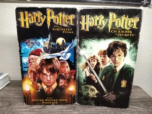 Harry Potter VHS- The Sorcerer's Stone, The Chamber Of Secrets - Picture 1 of 8