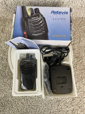 Retevis H-777 Rechargeable Walkie Talkies Portable 2 Way Radios Long Range - Image 1 of 4