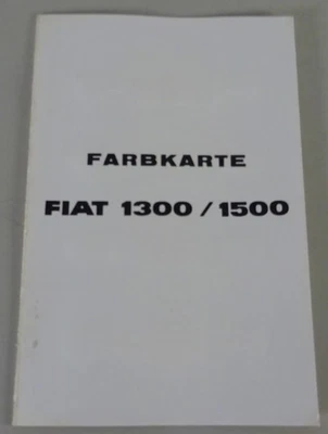 Carta de colores/postal/prospecto Fiat 1300/1500 Foto 1 de 2