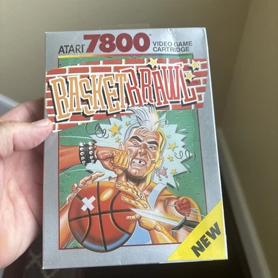 Atari 7800 Basketbrawl - New Factory Sealed! RARE! - Image 1 of 4