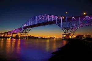 Corpus Christi Harbor Bridge (Night) POSTER 13 X 19 INCH POSTER - Picture 1 of 2