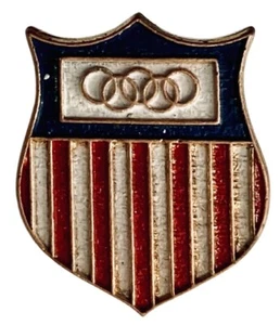 Olympic Team Pin Badge USA Vintage - Picture 1 of 3