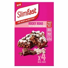 SlimFast Meal Replacement Bar RockyRoad 4x240g,SF500190 (Pack of 4)