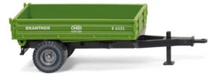Wiking 038807 Scale HO Agricultural Trailer with One Axle Brandtner - Picture 1 of 2