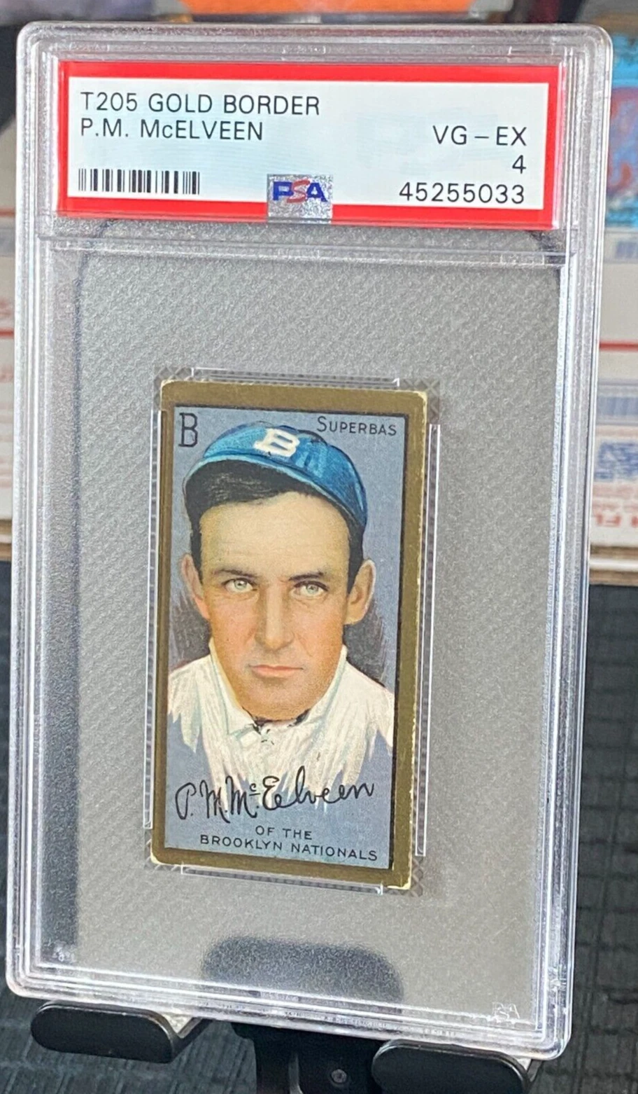 1911 T205 Pryor McElveen Portrait Sweet Caporal PSA 4 Rare Combo