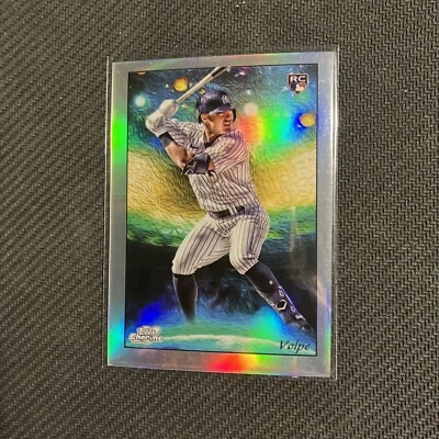 2023 Topps Chrome Cosmic Anthony Volpe Stars of the Night Silver STN-25 Yankees - Image 1 of 2