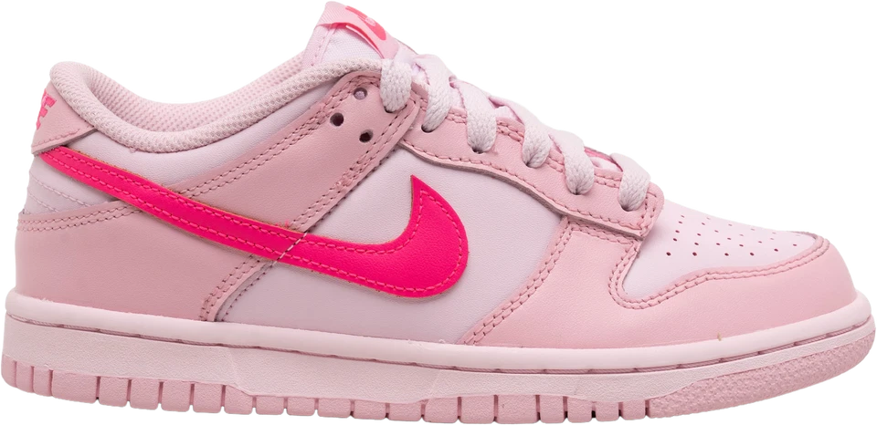 Size 7 (GS) - Nike Dunk Low Triple Pink