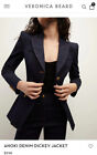 Veronica Beard Anoki  Denim Dickey Jacket Size 4 $598 New Season!
