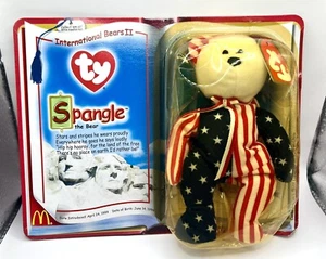 Ty Beanie Baby McDonald's Spangle L'Orso In Scatola 2000 Orsi Internazionali Raro - Foto 1 di 4