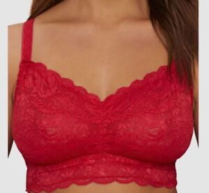 $69 Cosabella Women's Red Never Say Never Curvy Lace Bralette Petite Size P
