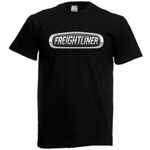 Freightliner Trucks Logo Symbol Men's Black T-Shirt Size S to 5XL