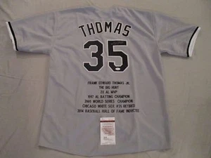 Frank Thomas Signed Chicago White Sox Jersey JSA COA /The Big Hurt / 500 HR Club - Picture 1 of 7