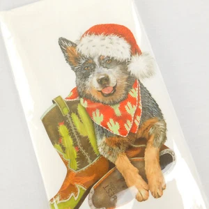 Mary Lake Thompson  Flour Sack Kitchen Holiday Towel 30" x 30" Aussie Sheperd - Picture 1 of 4