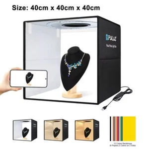 Fotostudio Fotobox Set LED 40x40x40CM Lichtzelt Lichtbox Photobox Für Fotografie - Bild 1 von 24